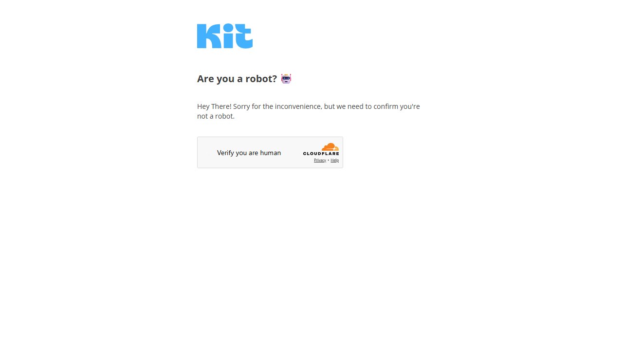 ConvertKit homepage